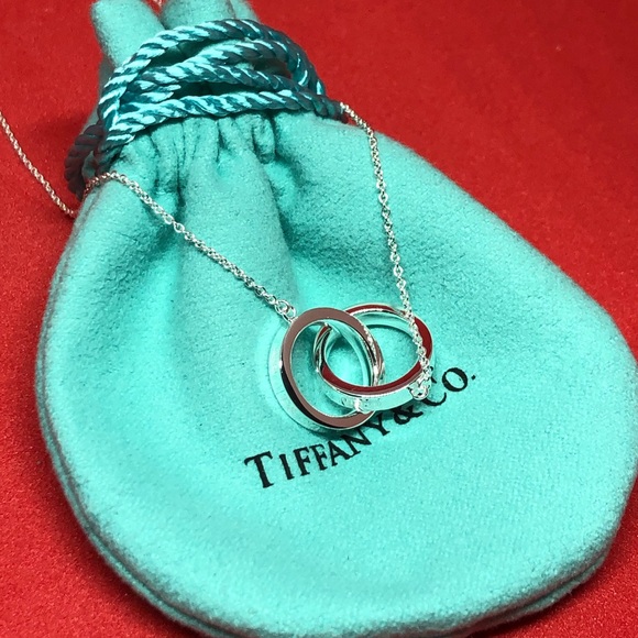 Tiffany & Co. Jewelry - Tiffany & Co. Silver Double Ring Necklace